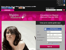 Tablet Screenshot of mujeresymaduras.com